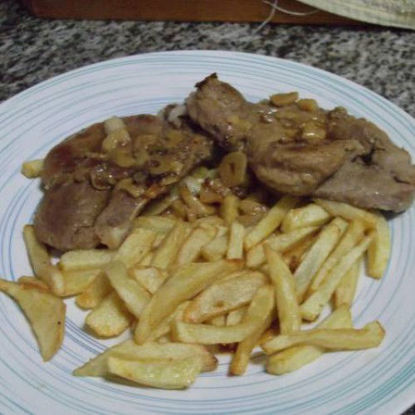 Imagen de Chuleta de Puerco con Papas