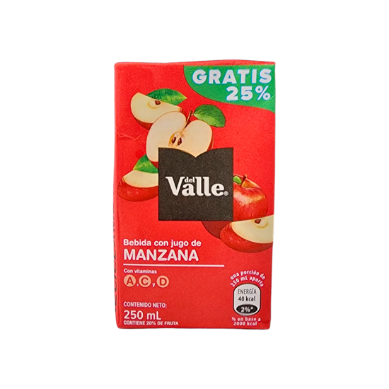 Imagen de Del Valle Jugo de Manzana de carton