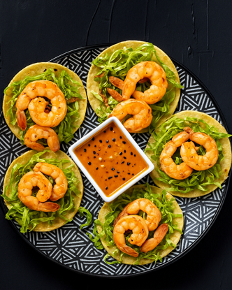 Imagen de Taco de Tortilla de maíz con Camarón